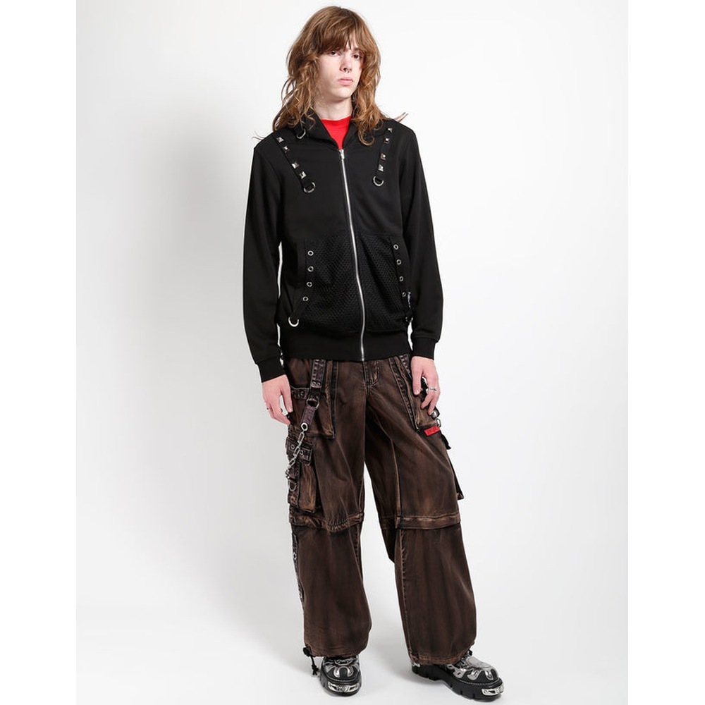 Tripp NYC - Jungleland Black Steam Wash Wide leg trousers - Brown